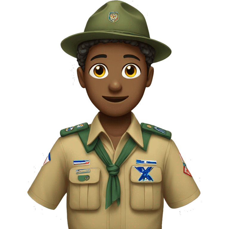 A boy in Israeli scouts uniform  emoji