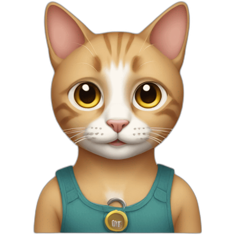 cat as a human emoji