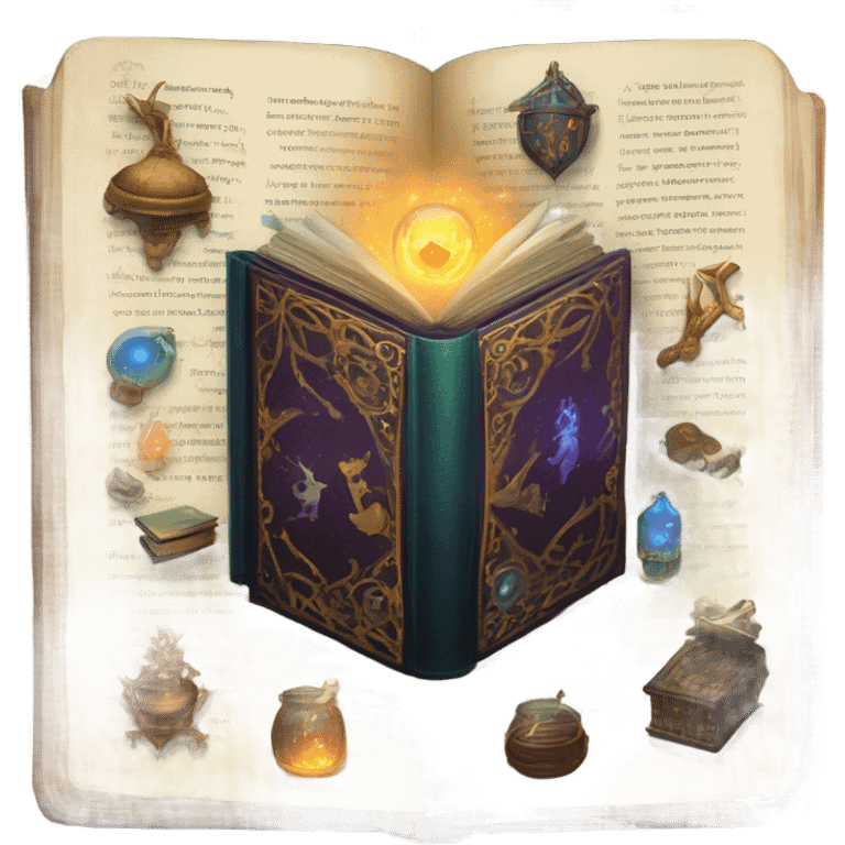 magical learning book emoji