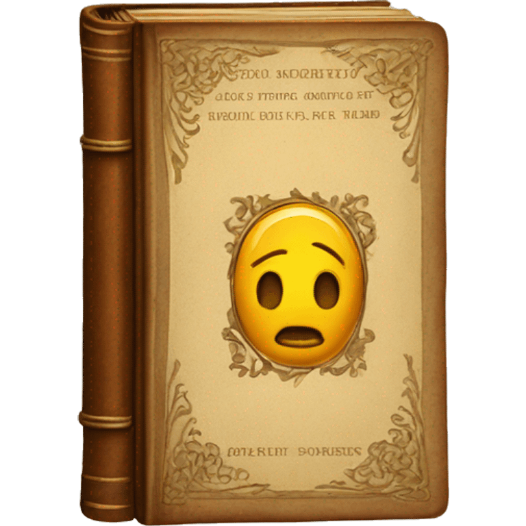 Vintage book emoji