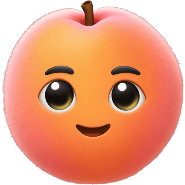 Cute peach emoji