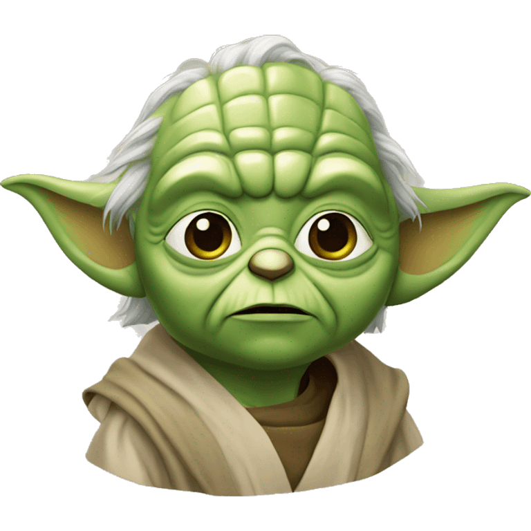 Yoda avec une barbe  emoji