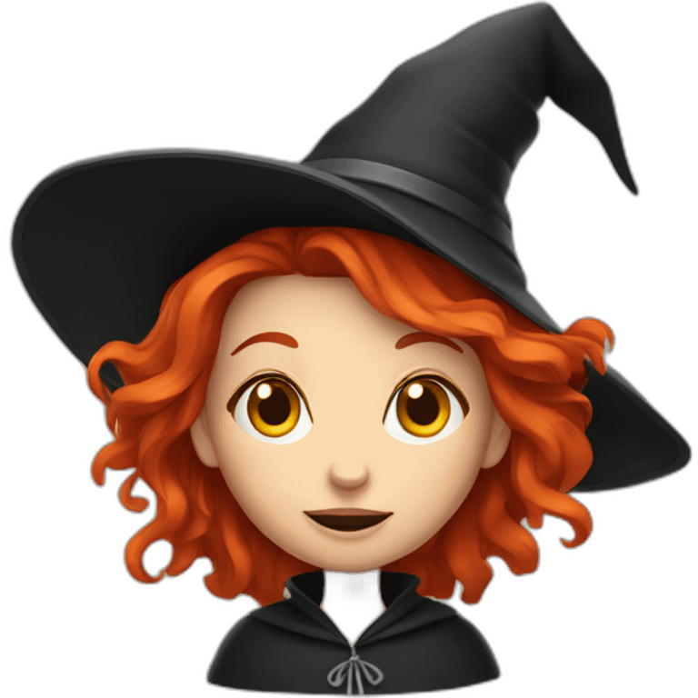 a red haired witch emoji