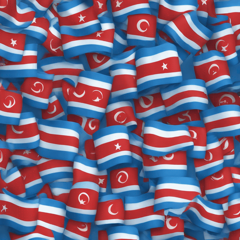 blue turkish flag emoji