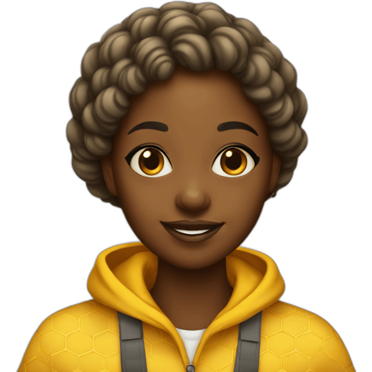 beekeeper black girl honey emoji