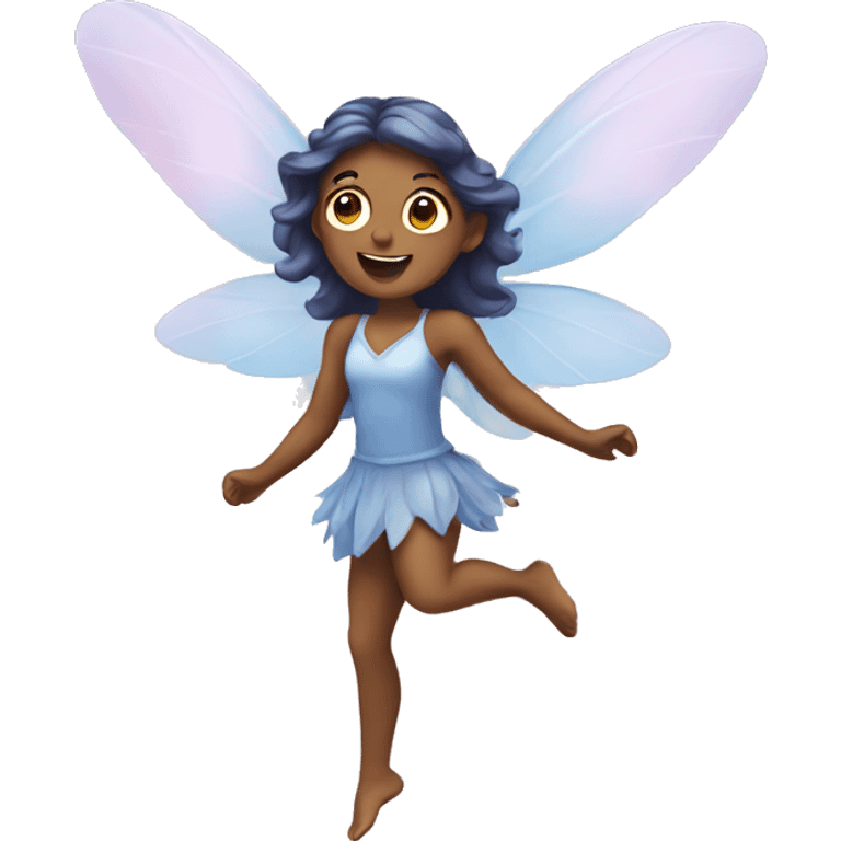 Flying fairy emoji