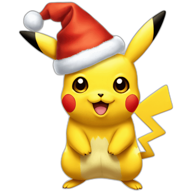 Pikachu noël emoji