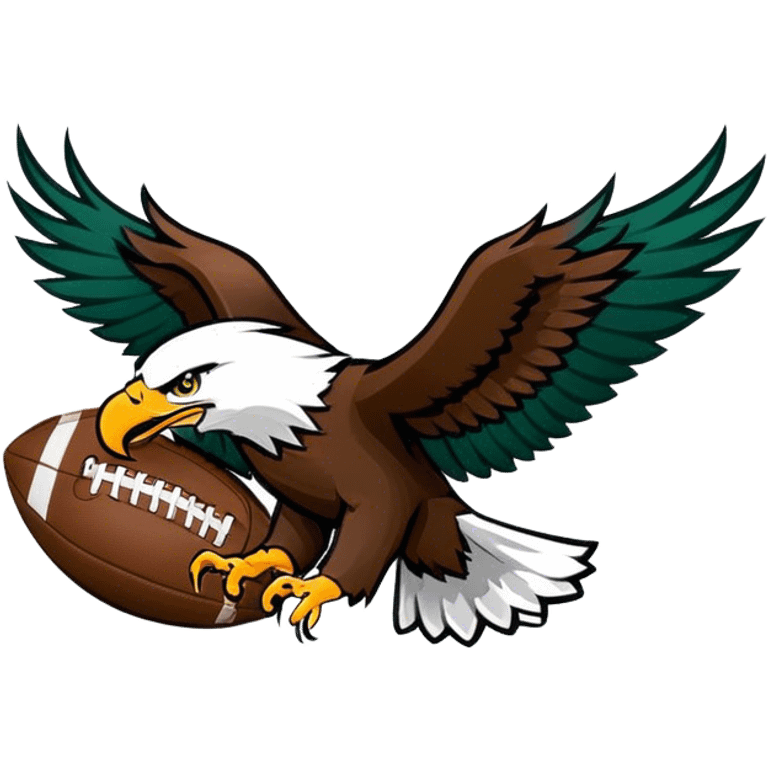 Eagles logo football  emoji