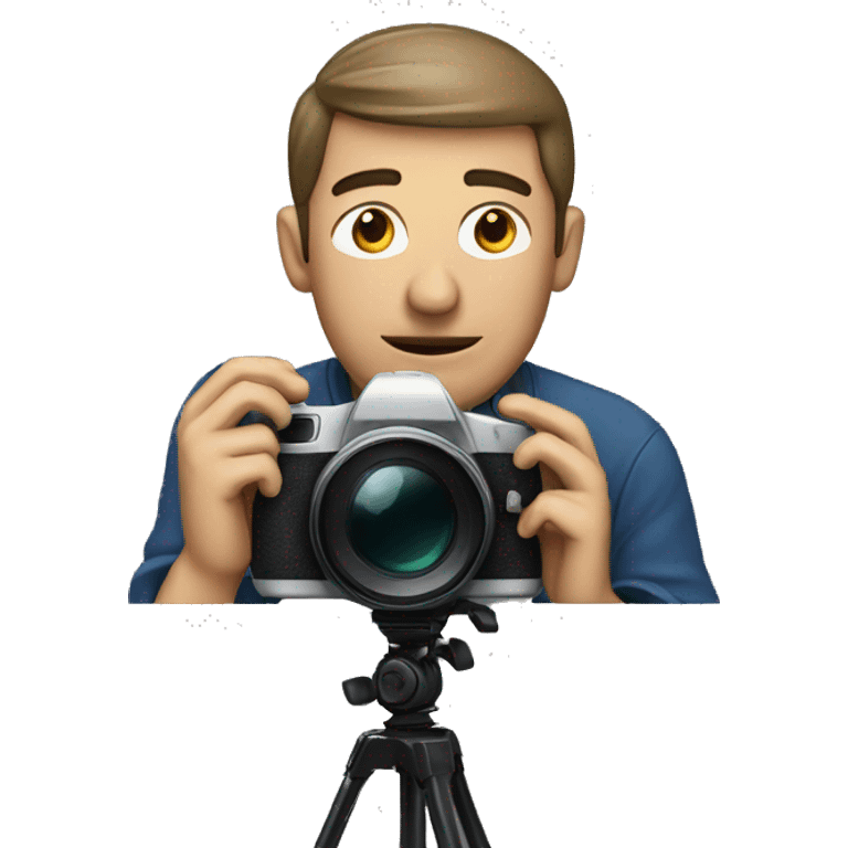 man behind a camera emoji