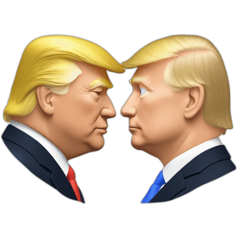 trump-and-putin-kissing,-lgbtq+ friendly, positivity, inclusiveness emoji