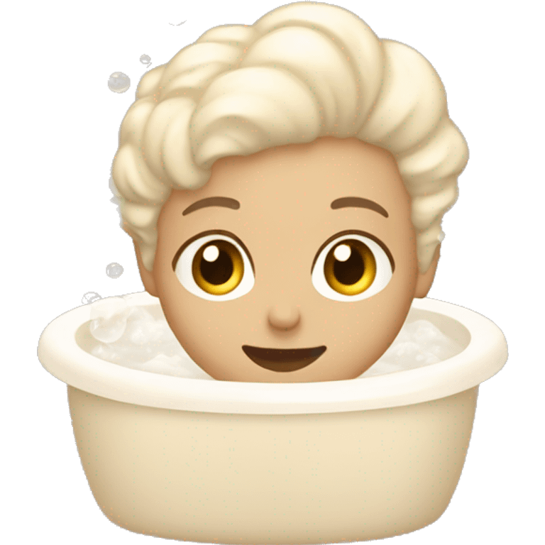 Beige asthetic bubblebath  emoji