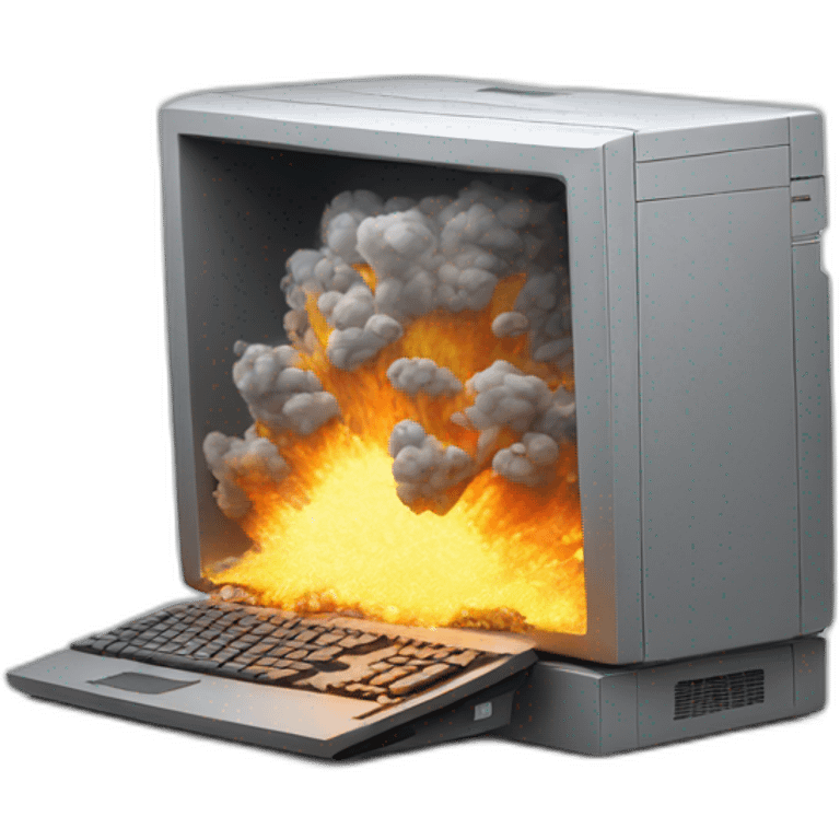 computer explosion emoji