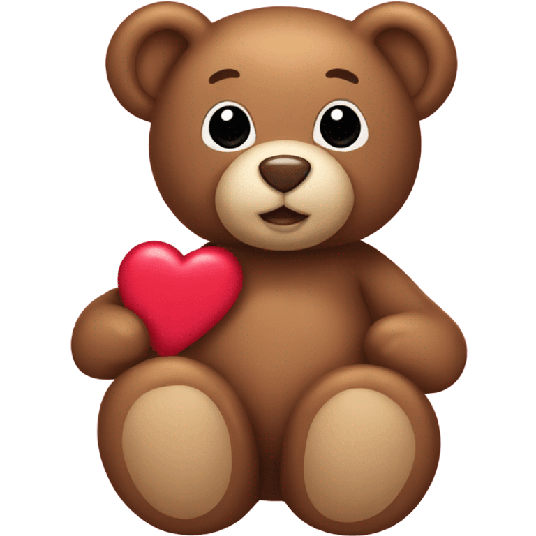 Valentine teddy bear emoji