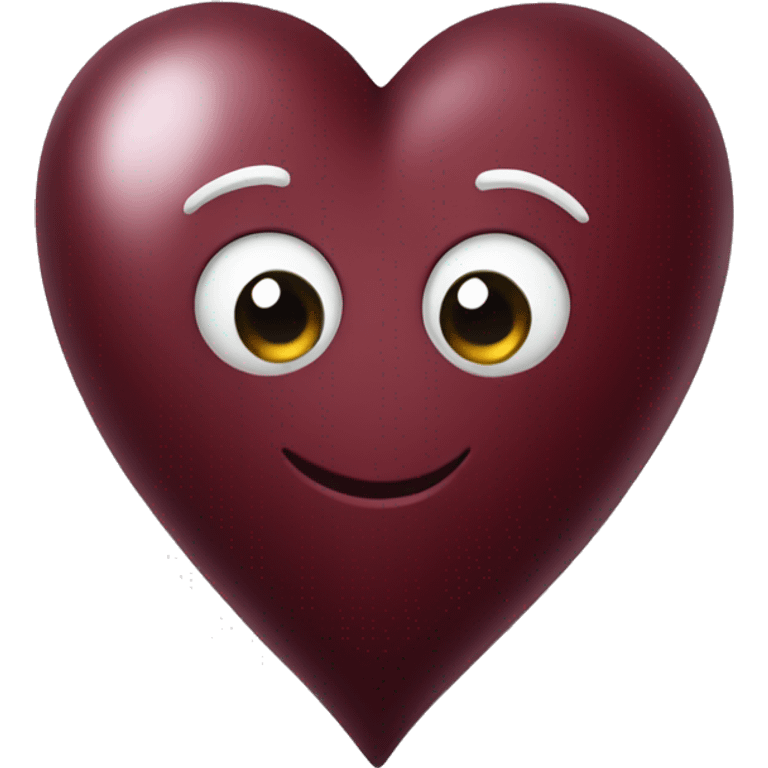 wine red heart emoji