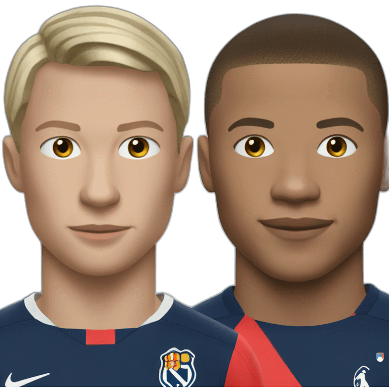 Haaland y Mbappe emoji