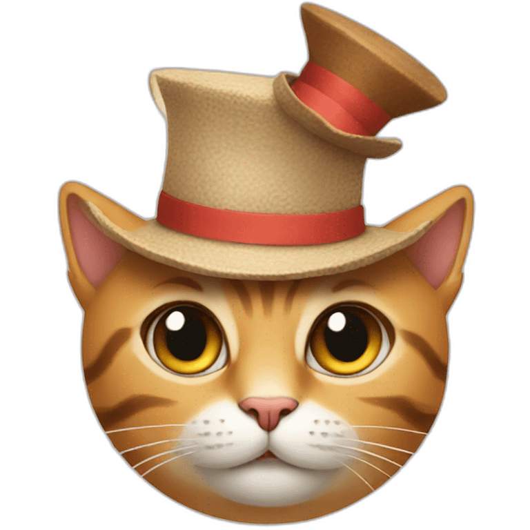 cat and hat emoji