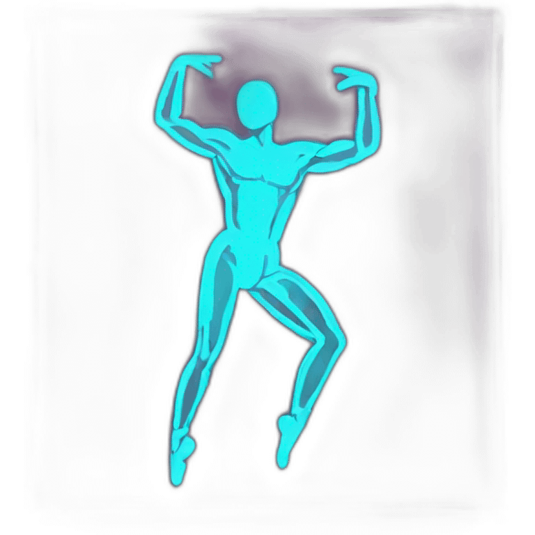  male dancer neon sign booty emoji