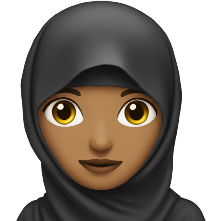 girl with a niqab emoji