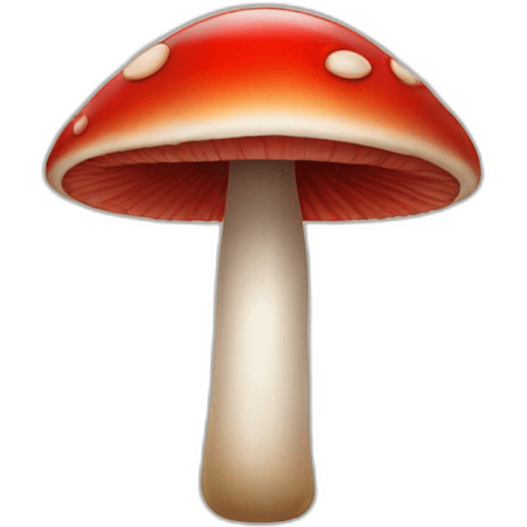 Red eye emoji plus red mushroom emoji emoji