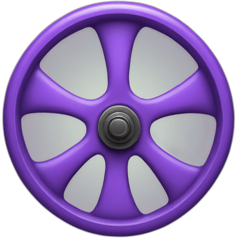 old purple wheel emoji