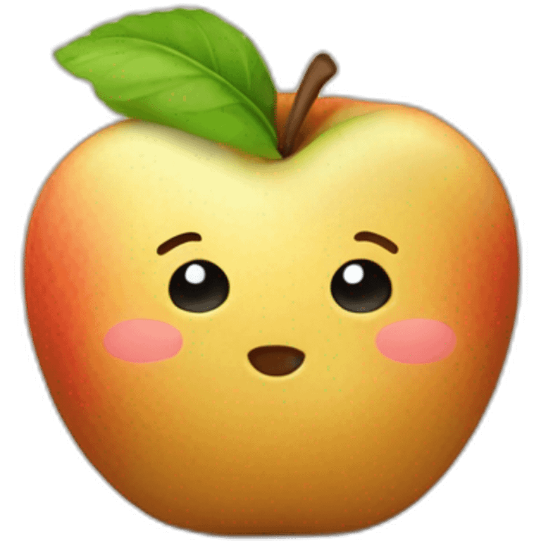 Pomme de terre mignonne qui souriy emoji