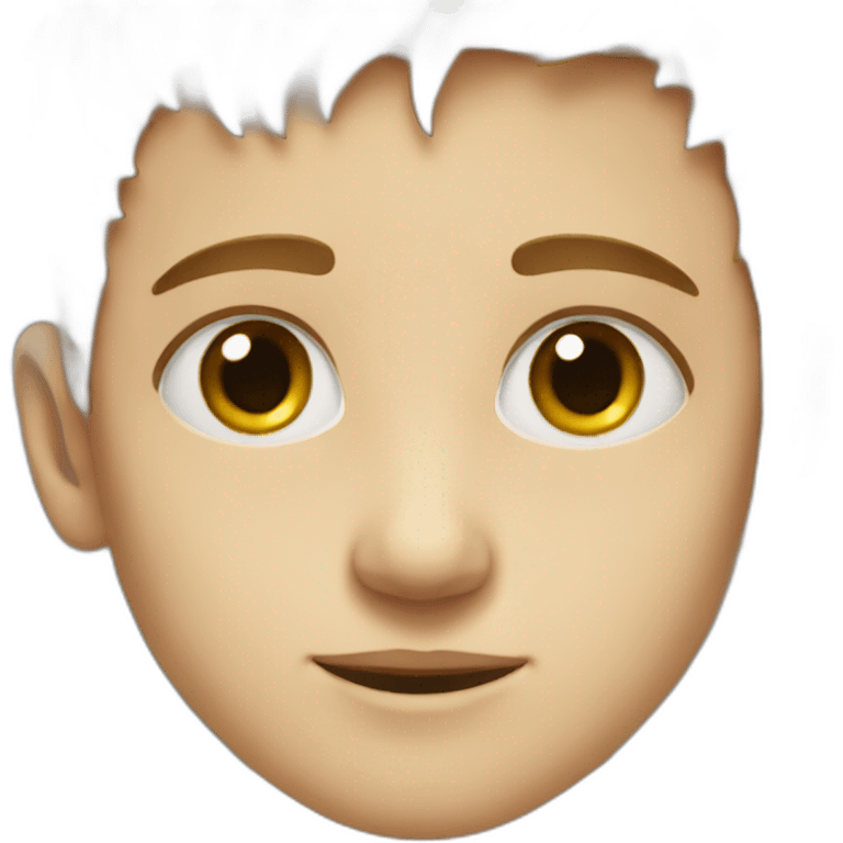 Boy with square pupils emoji