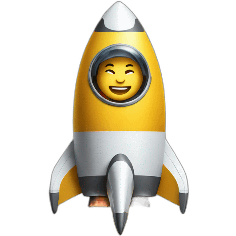 a Spartan on the back of a rocket taking off emoji