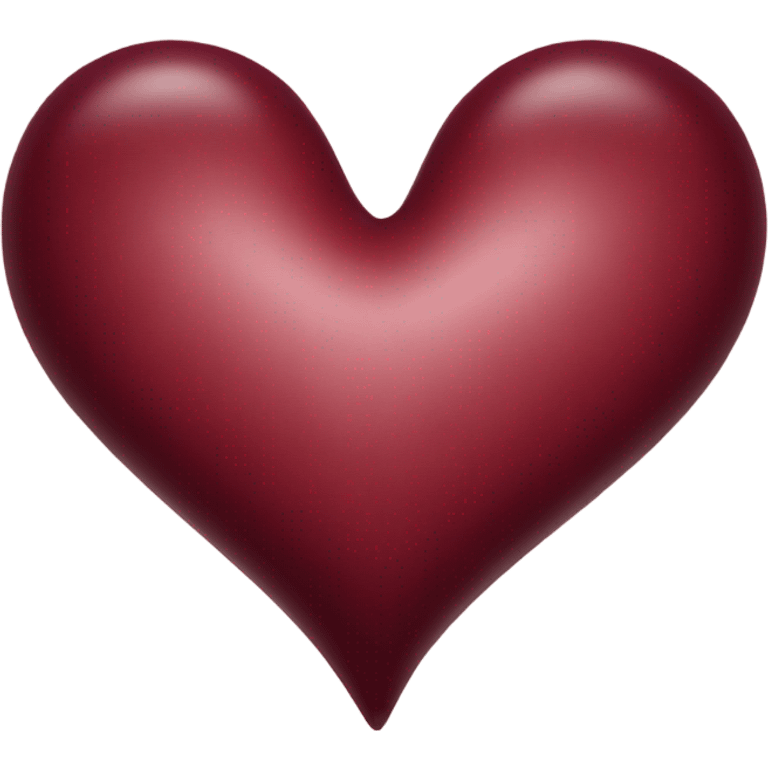 burgundy heart with the inscription AIW emoji