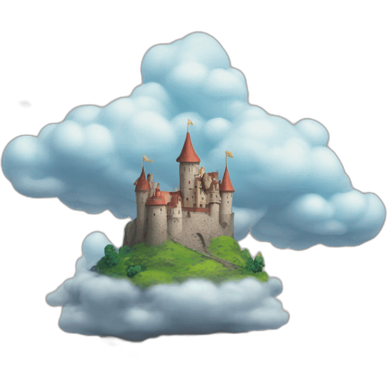 floating castle in the clouds emoji