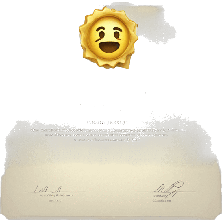 certificate emoji