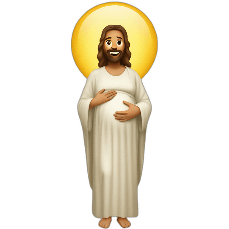 pregnant jesus emoji