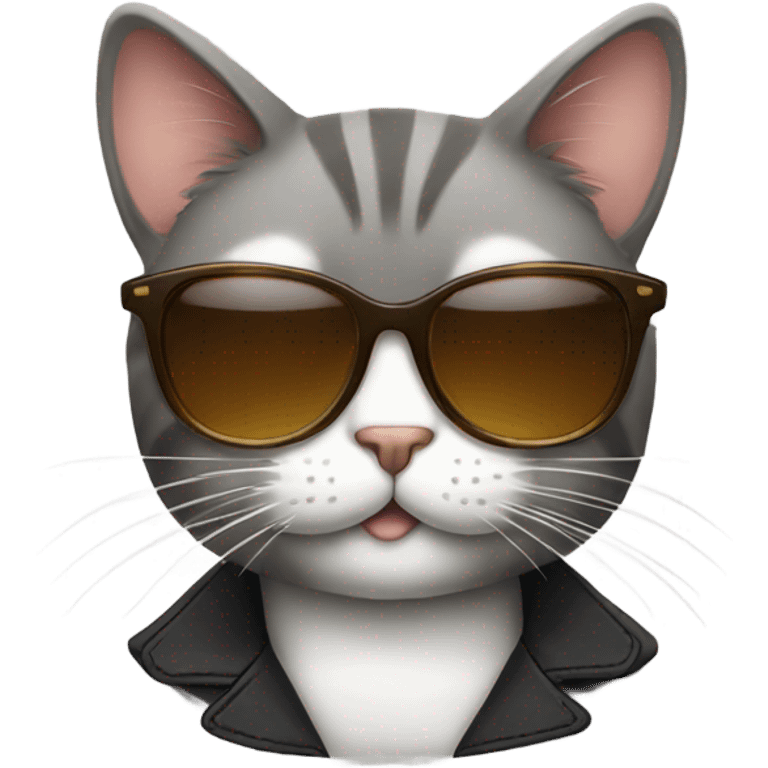 Cat with sunglasses emoji