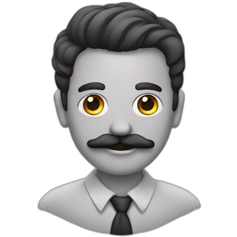 Homem bigode halteres emoji