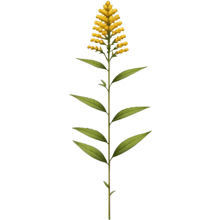 single Goldenrod, straight stem emoji