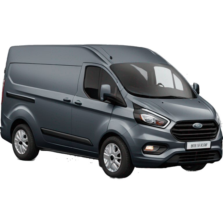 ford transit custom L2H1 with dark grey color emoji