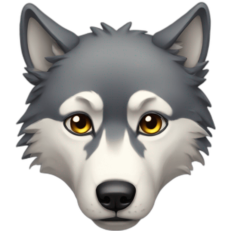 sad wolf emoji