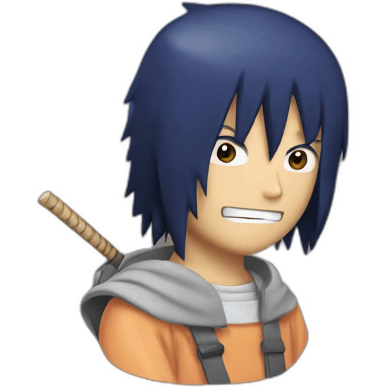 Sasuke avec Patrick de Bob l'éponge emoji