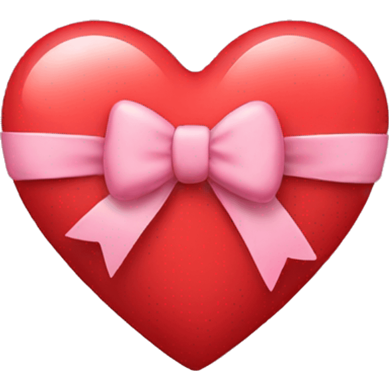 A heart with a bow on it emoji