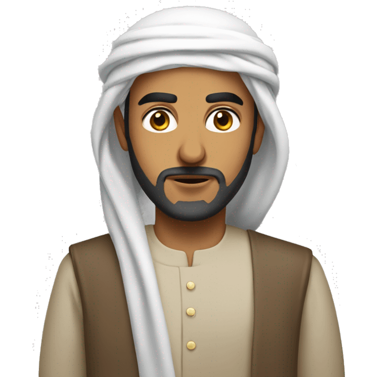 Serious Arab Muslim emoji