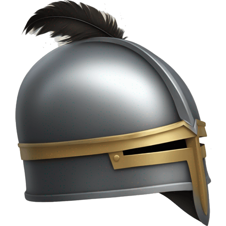 knight helmet with feathers emoji