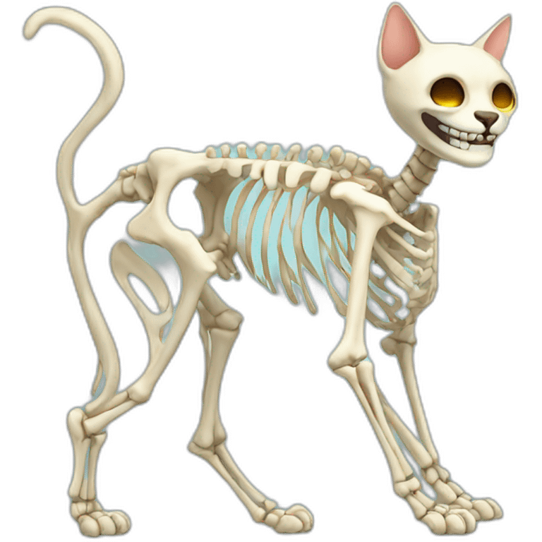 Cat's-skeleton emoji