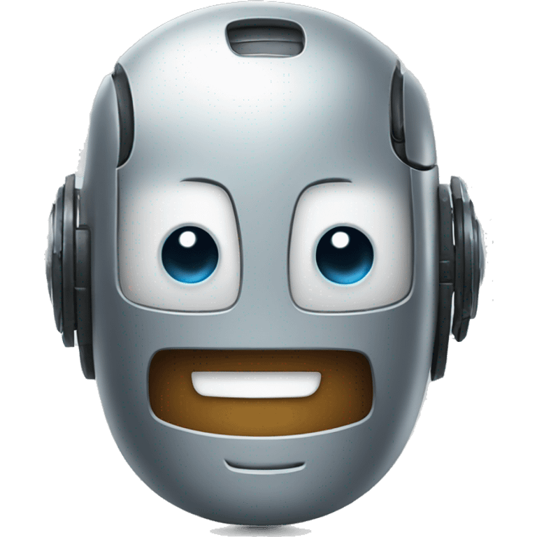 a robot smiling emoji