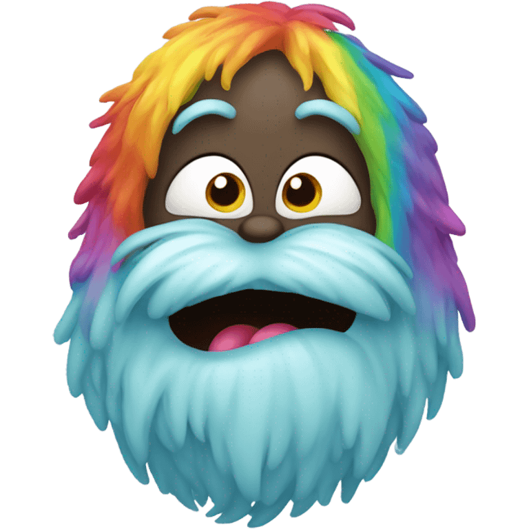 A rainbow yeti poop emoji emoji