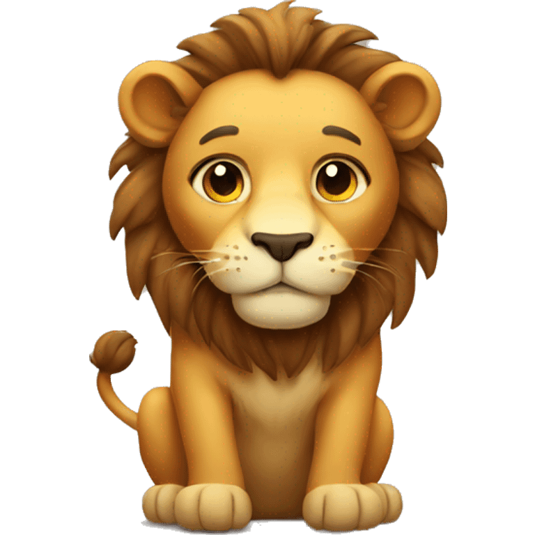 Sweet lion  emoji