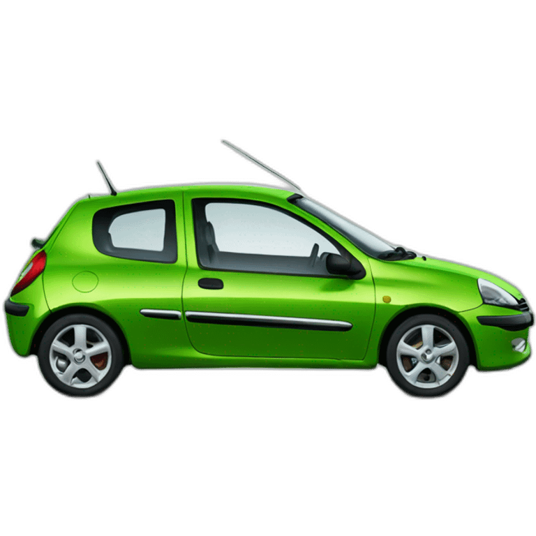 Renault clio 2 green emoji