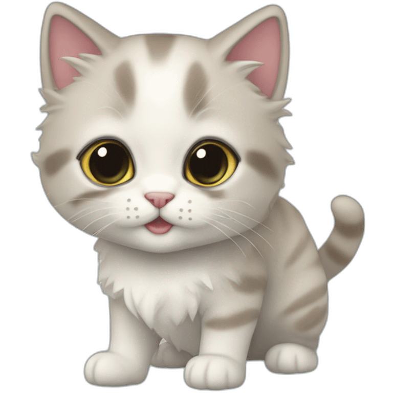 Chaton buvant de l eau emoji