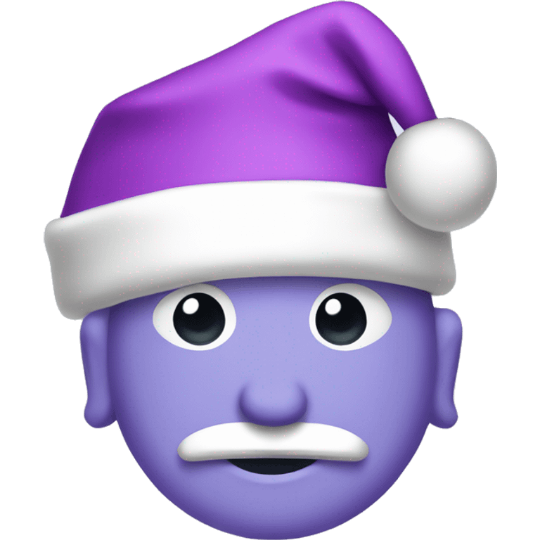 lilac santa hat emoji