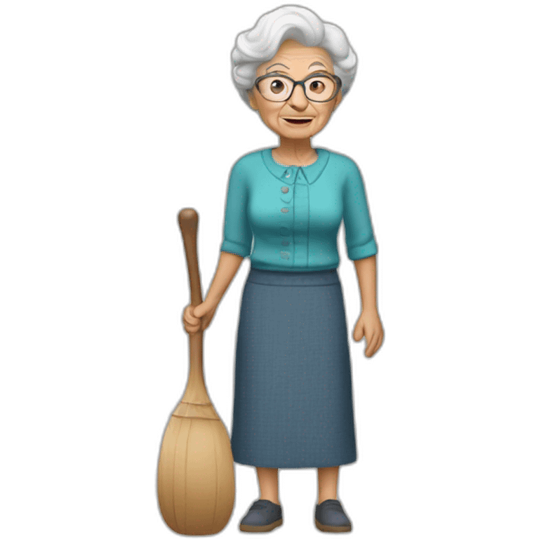 Granny avec une batte emoji