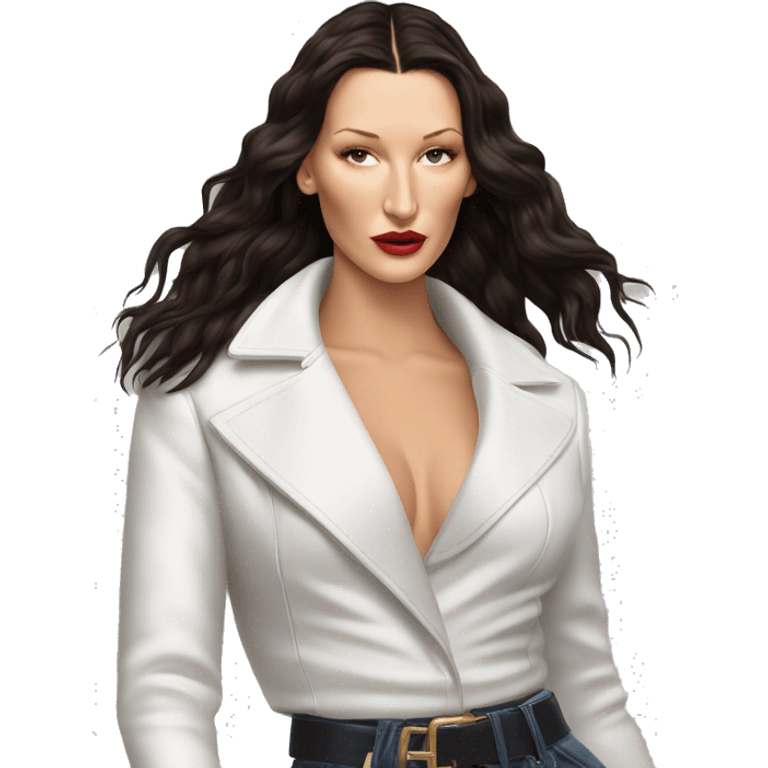 Bella Hadid's boldness emoji