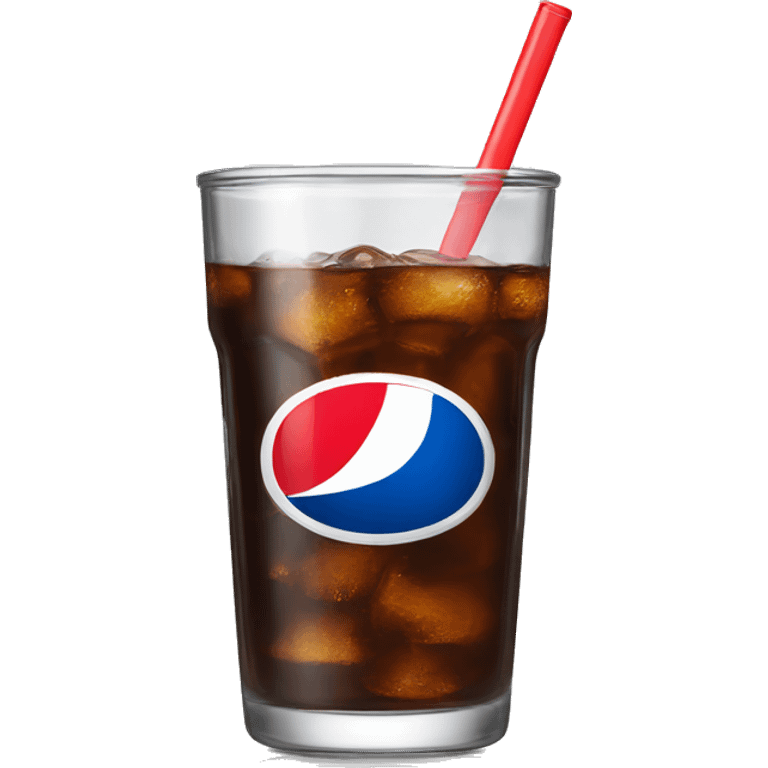 pepsi drink in a glass cup emoji